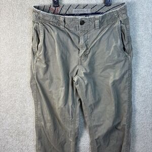 Vtg American Eagle Chino Pants Men's 32x34 Brown AE Skater Y2K Bootcut *READ